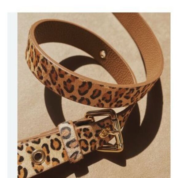 Bandolier noolier studded leopard animal print crossbody /belt/strap rare